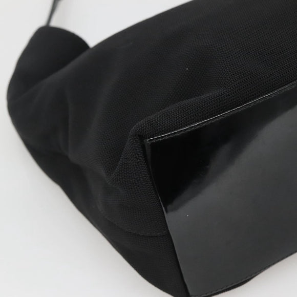 GUCCI Shoulder Bag Nylon Metal Black Silver 001 3298 Auth bs25925