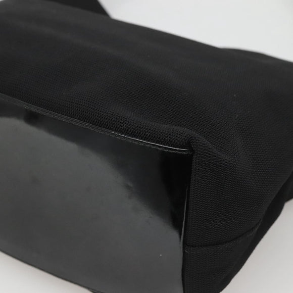 GUCCI Shoulder Bag Nylon Metal Black Silver 001 3298 Auth bs25925