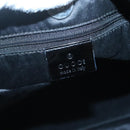 GUCCI Shoulder Bag Nylon Metal Black Silver 001 3298 Auth bs25925-15