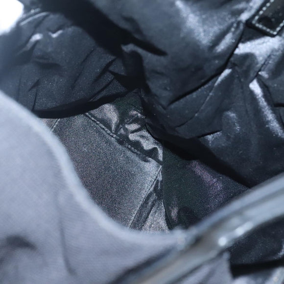 GUCCI Shoulder Bag Nylon Metal Black Silver 001 3298 Auth bs25925