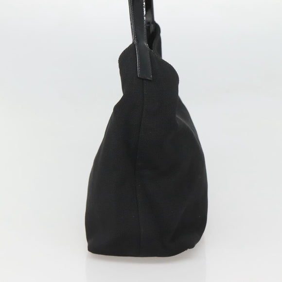 GUCCI Shoulder Bag Nylon Metal Black Silver 001 3298 Auth bs25925