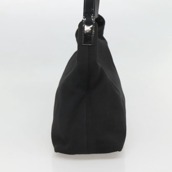 GUCCI Shoulder Bag Nylon Metal Black Silver 001 3298 Auth bs25925