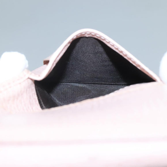 GUCCI Trifold Wallet Leather Pink Gold 474746 Auth bs25927