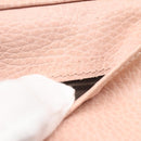 GUCCI Trifold Wallet Leather Pink Gold 474746 Auth bs25927-22