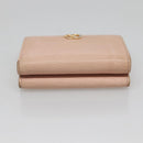 GUCCI Trifold Wallet Leather Pink Gold 474746 Auth bs25927-6