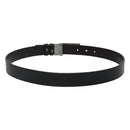 GUCCI Belt Leather 81.5-34.3"" Black Silver Auth bs25928-3