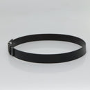 GUCCI Belt Leather 81.5-34.3"" Black Silver Auth bs25928-5