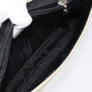 Salvatore Ferragamo Gancini Shoulder Bag Canvas White Silver Auth bs25930-23