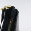 Salvatore Ferragamo Shoulder Bag Leather Black Gold Auth bs25932-10