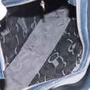 Salvatore Ferragamo Shoulder Bag Leather Black Gold Auth bs25932-11