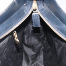 Salvatore Ferragamo Shoulder Bag Leather Black Gold Auth bs25932-17