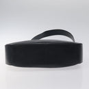 Salvatore Ferragamo Shoulder Bag Leather Black Gold Auth bs25932-5