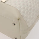GUCCI GG Canvas Guccissima Shoulder Bag Leather White Silver 240260 Auth bs25938-14