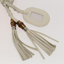 GUCCI GG Canvas Guccissima Shoulder Bag Leather White Silver 240260 Auth bs25938-10