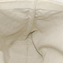 GUCCI GG Canvas Guccissima Shoulder Bag Leather White Silver 240260 Auth bs25938-18