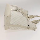 GUCCI GG Canvas Guccissima Shoulder Bag Leather White Silver 240260 Auth bs25938-3