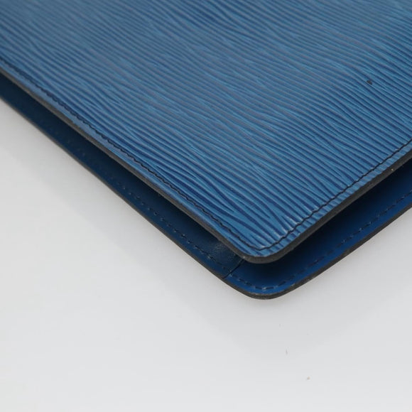 LOUIS VUITTON Epi Montaigne 27 Clutch Bag Blue M52655 LV Auth bs25949