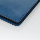 LOUIS VUITTON Epi Montaigne 27 Clutch Bag Blue M52655 LV Auth bs25949-16