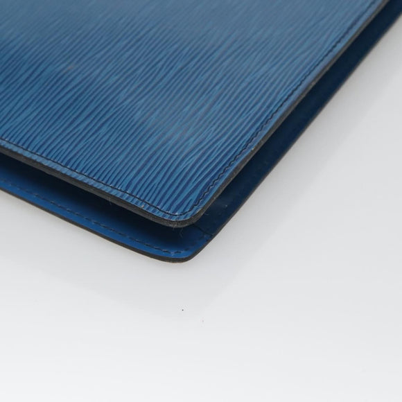 LOUIS VUITTON Epi Montaigne 27 Clutch Bag Blue M52655 LV Auth bs25949