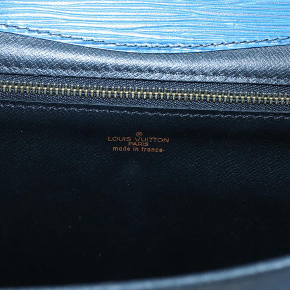 LOUIS VUITTON Epi Montaigne 27 Clutch Bag Blue M52655 LV Auth bs25949