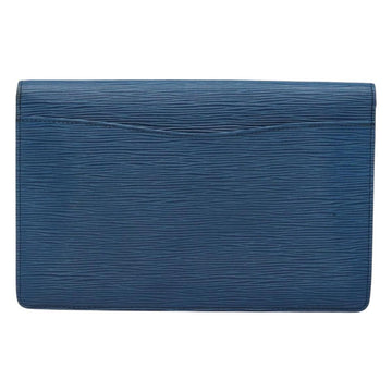 LOUIS VUITTON Epi Montaigne 27 Clutch Bag Blue M52655 LV Auth bs25949 - 0