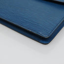 LOUIS VUITTON Epi Montaigne 27 Clutch Bag Blue M52655 LV Auth bs25949-7