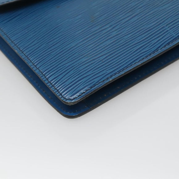 LOUIS VUITTON Epi Montaigne 27 Clutch Bag Blue M52655 LV Auth bs25949