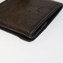 Berluti Calligraphy Coin Purse Leather Brown Auth bs25955-15