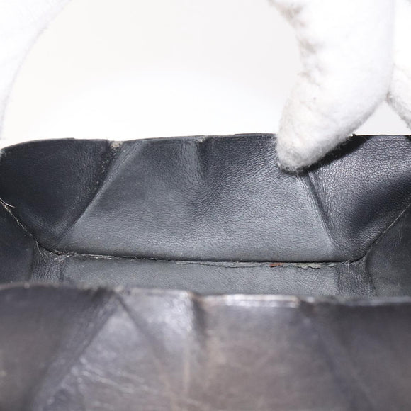 Berluti Calligraphy Coin Purse Leather Brown Auth bs25955