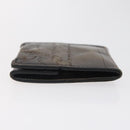 Berluti Calligraphy Coin Purse Leather Brown Auth bs25955-3