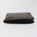 Berluti Calligraphy Coin Purse Leather Brown Auth bs25955-4