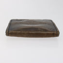 Berluti Calligraphy Coin Purse Leather Brown Auth bs25955-5