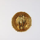 CHANEL Earring metal Gold CC Auth bs25961-3