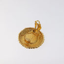 CHANEL Earring metal Gold CC Auth bs25961-4