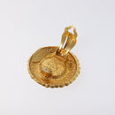 CHANEL Earring metal Gold CC Auth bs25961-8