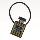 CHANEL Card Case Satin Metal 3Set Black Yellow CC Auth bs25964-10