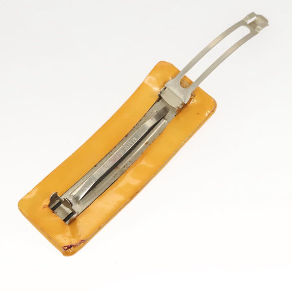 CHANEL Card Case Satin Metal 3Set Black Yellow CC Auth bs25964