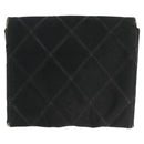 CHANEL Card Case Satin Metal 3 Set Black Yellow CC Auth bs25964-3