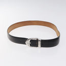 LOUIS VUITTON Belt Leather 2Set Black Brown LV Auth bs25969-10