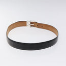 LOUIS VUITTON Belt Leather 2Set Black Brown LV Auth bs25969-11