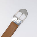 LOUIS VUITTON Belt Leather 2Set Black Brown LV Auth bs25969-15