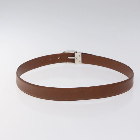LOUIS VUITTON Belt Leather 2 Set Black Brown LV Auth bs25969