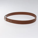 LOUIS VUITTON Belt Leather 2Set Black Brown LV Auth bs25969-4