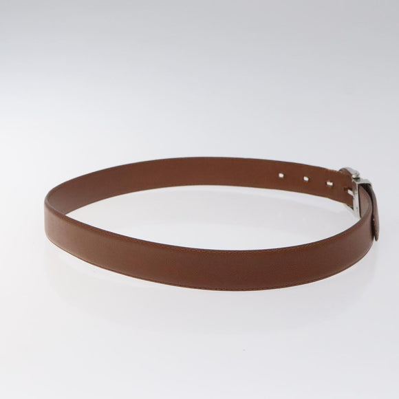 LOUIS VUITTON Belt Leather 2Set Black Brown LV Auth bs25969