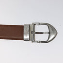 LOUIS VUITTON Belt Leather 2Set Black Brown LV Auth bs25969-6