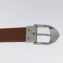 LOUIS VUITTON Belt Leather 2Set Black Brown LV Auth bs25969-7