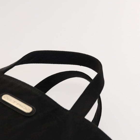 ETRO Hand Bag PVC Nylon 4 Set Brown Black Auth bs25971