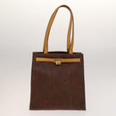 ETRO Hand Bag PVC Nylon 4Set Brown Black Auth bs25971-2