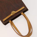 ETRO Hand Bag PVC Nylon 4Set Brown Black Auth bs25971-4
