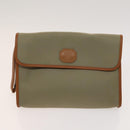 BURBERRY Nova Check Hand Bag Nylon Canvas 3 Set Beige Green Auth bs25973-10
